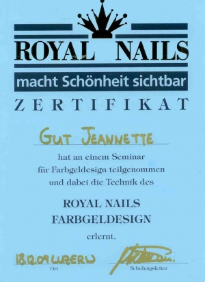 Zertifikat Sunless Tanning