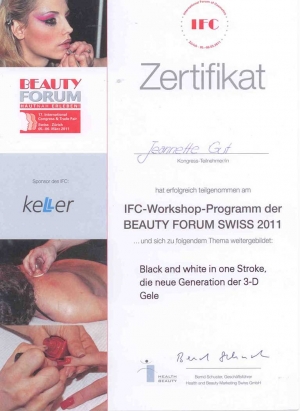 Zertifikat Nailkosmetik